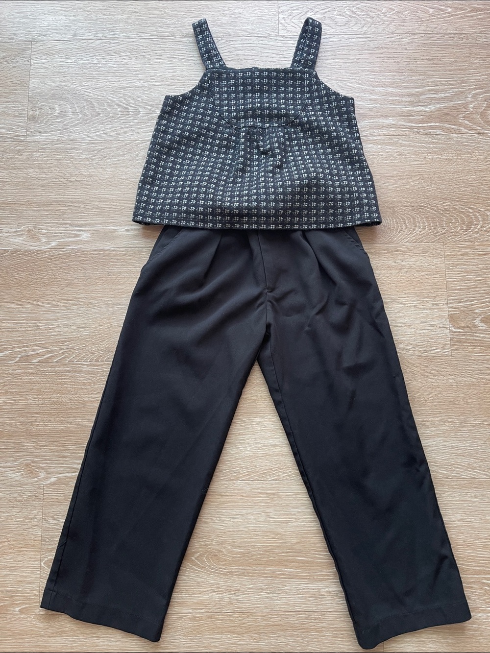 ZARA/ JANIE and JACK Kids Elastic-Waist Pants and Sleeveless Top